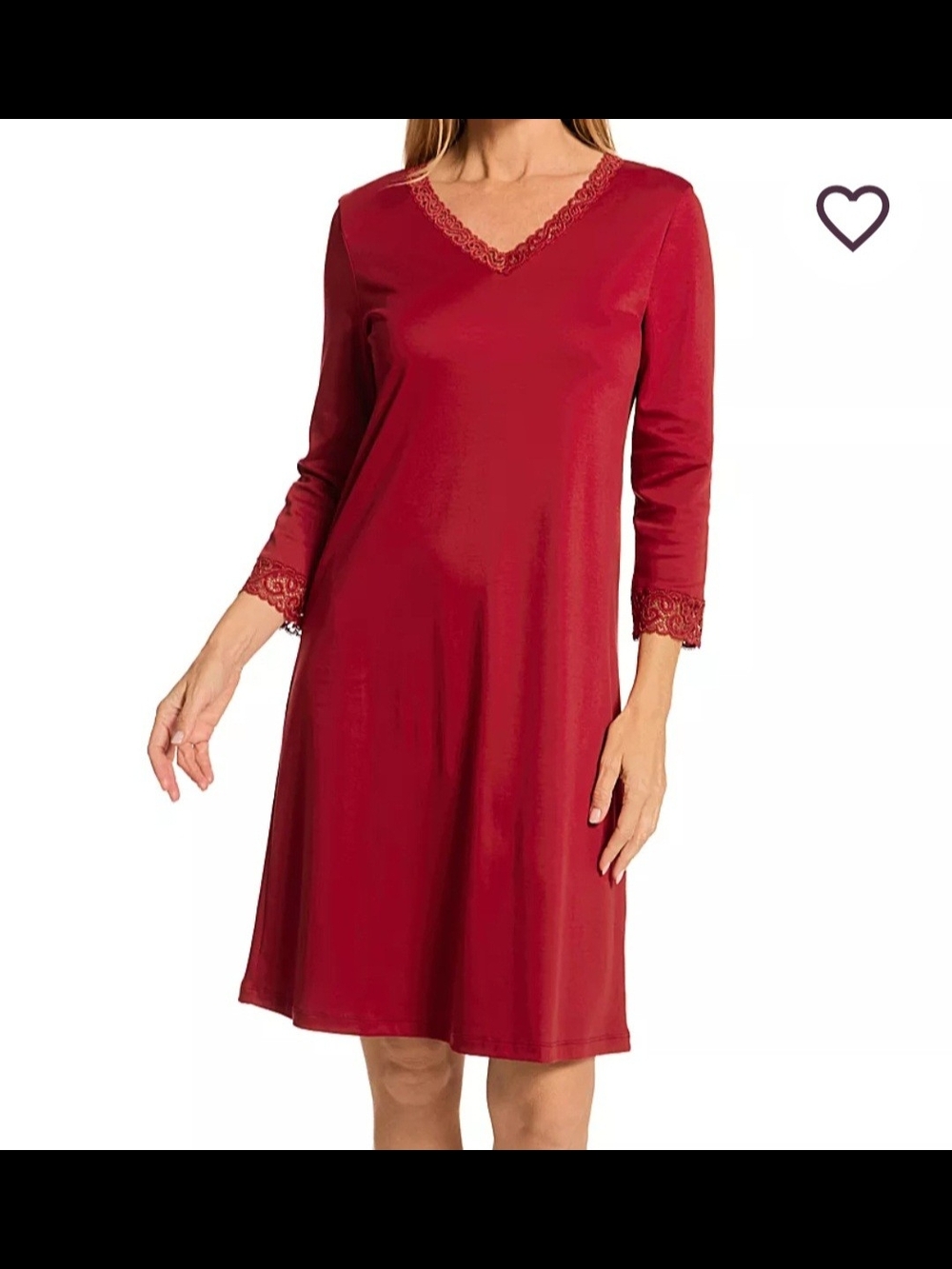 Hanro Moments 3/4 Sleeve Gown